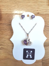 Load image into Gallery viewer, Heart Necklace and Earrings set
