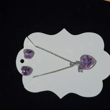 Load image into Gallery viewer, Heart Crystal earring set
